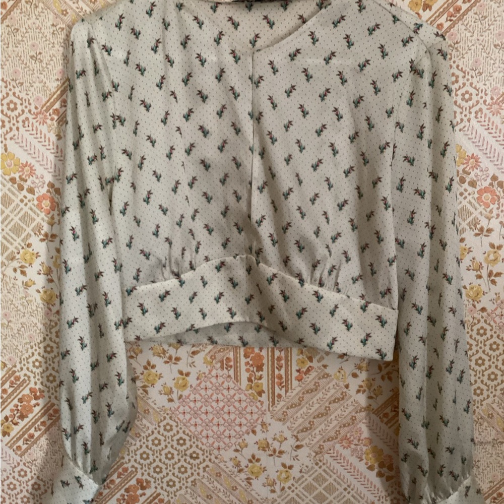 Floral Patterned Women's Top